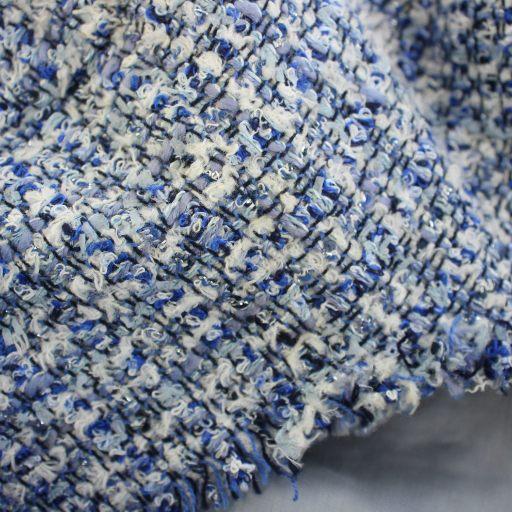 自由区 オンワード樫山 ツイードジャケット ノーカラージャケット