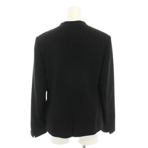 自由区　オンワード樫山　ノーカラージャケット&Gジャン　2点 セットアップ対応・UVカット・接触冷感・洗える】ライトストレッチノー