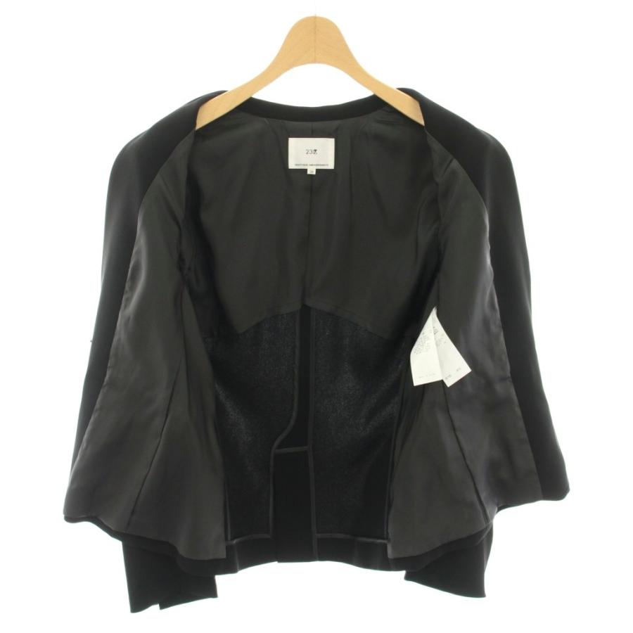 自由区　オンワード樫山　ノーカラージャケット&Gジャン　2点 セットアップ対応・UVカット・接触冷感・洗える】ライトストレッチノー