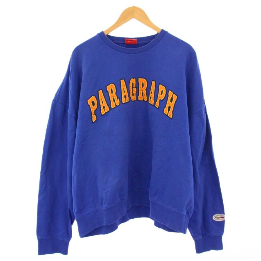 paragraph トレーナー　パラグラフ パラグラフ Paragraph スウェット トレーナー 長袖 クルーネック ロゴ