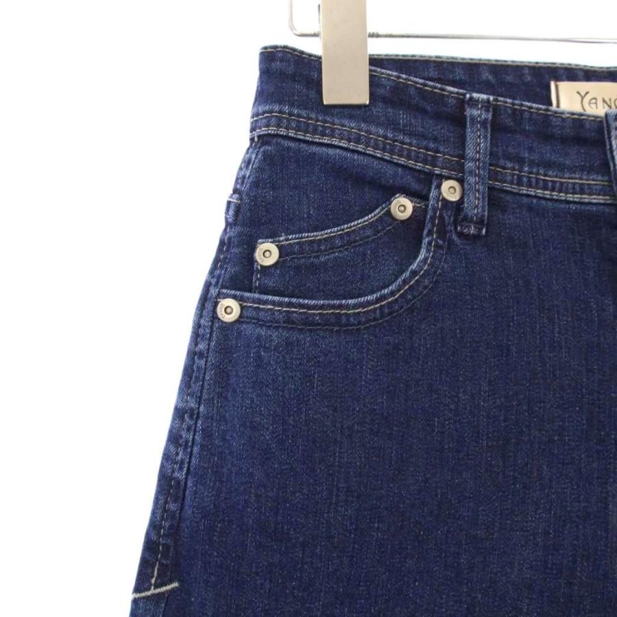 ヤヌーク YANUK ワイドフレアデニムパンツ ジーンズ W23 インディゴ