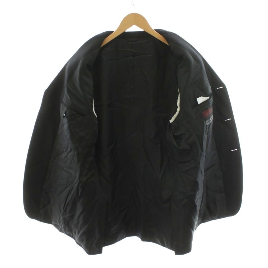 ダーバン DURBAN テーラードジャケット シングル ウール 黒 ブラック