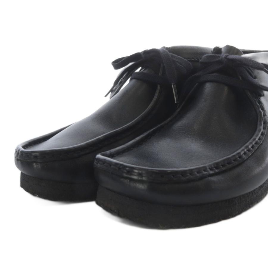 Clarks（クラークス） ワラビーブーツ レザー UK5 ブラック /YO15