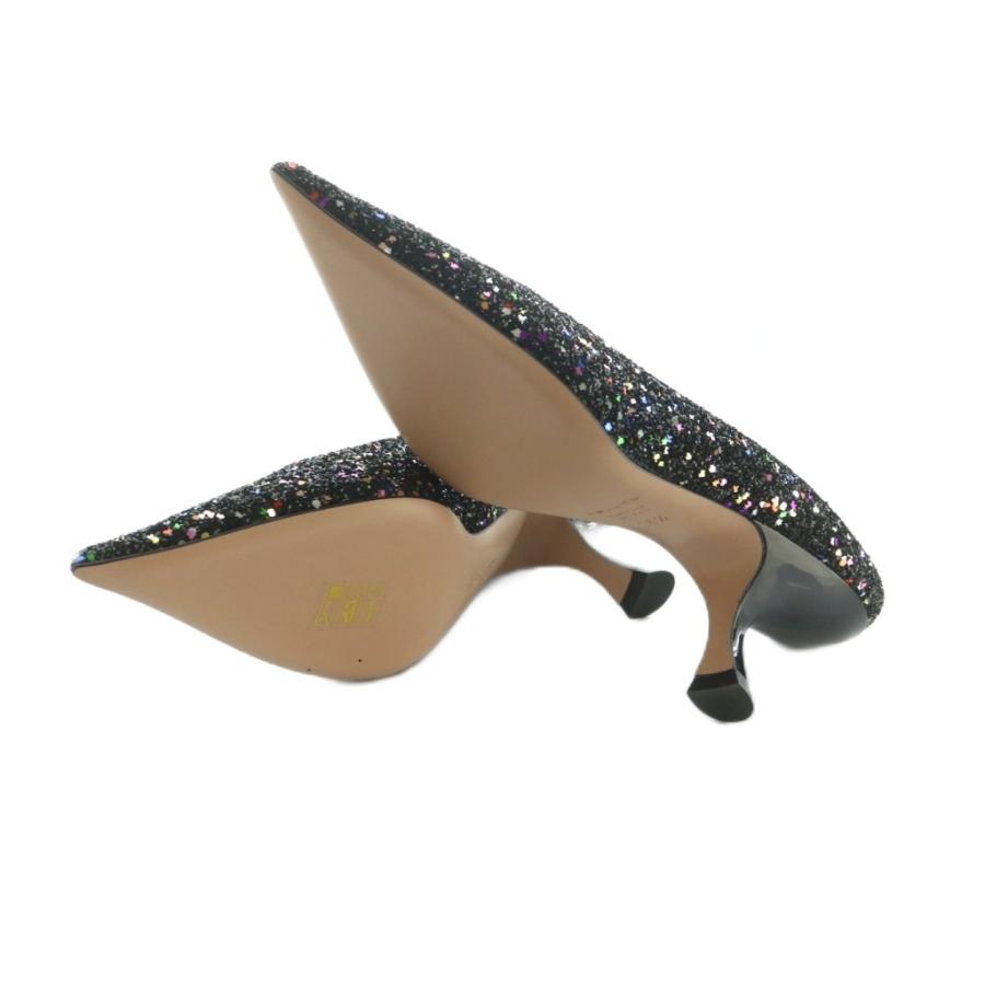 未使用品 ペリーコ PELLICO パンプス ポインテッドトゥ グリッター