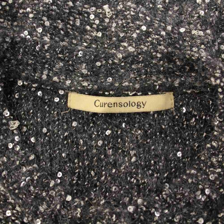 Curensology（カレンソロジー） ニットカーディガン 長袖 スパンコール
