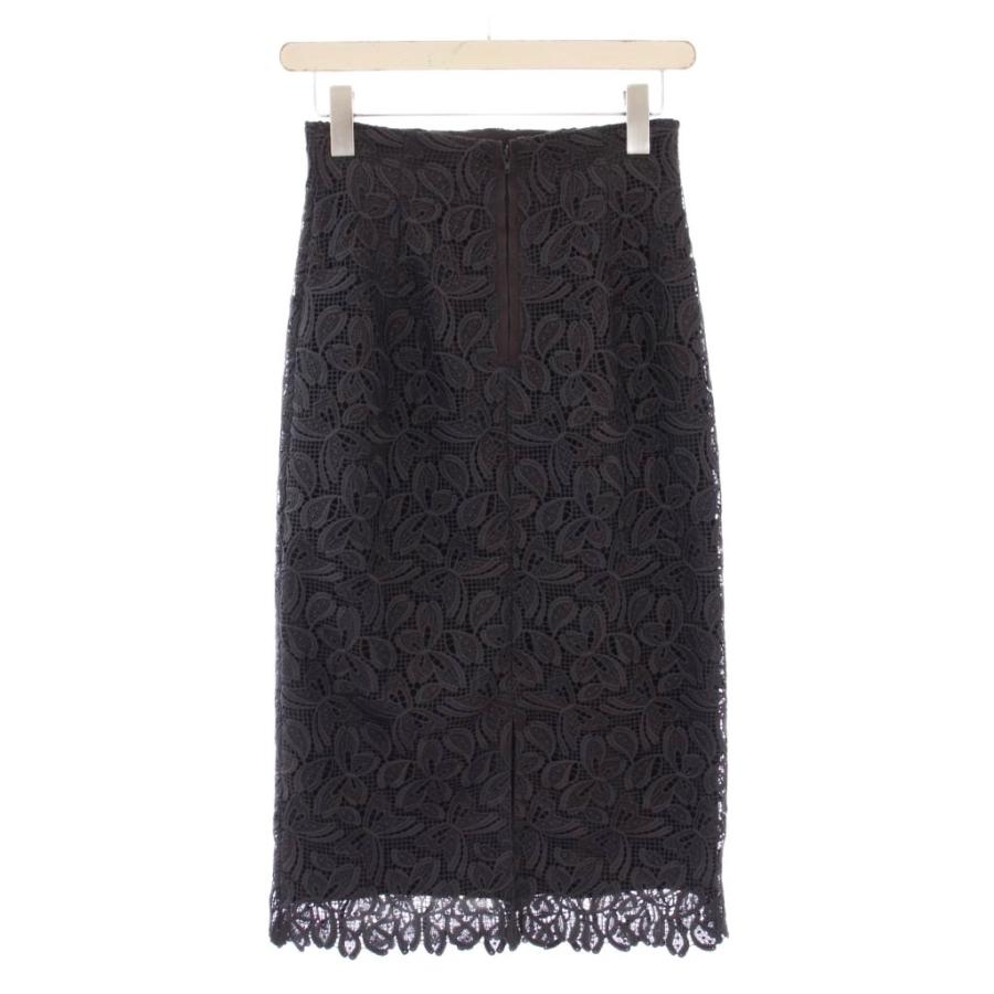 アナイ ANAYI パピヨンケミカルレースタイトスカート ミモレ ロング