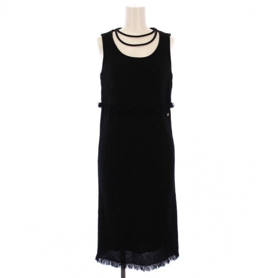 CHANEL（シャネル） ノースリーブワンピース ひざ丈 フリンジ ココ