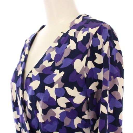 DVF カシュクール ラップドレス シルク ワンピース　ダイアン ダイアンフォンファステンバーグ ラップワンピース 巻き タイト ひざ丈
