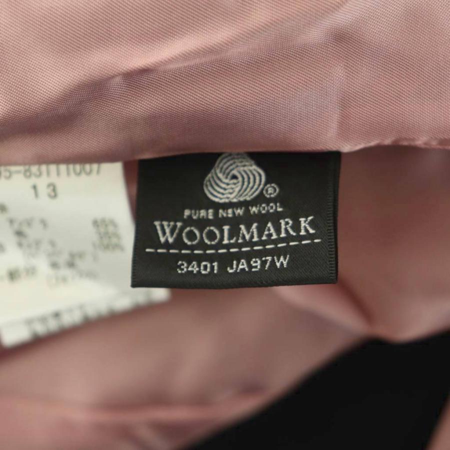 エフデ ef-de コート ウール 13 黒 アンゴラ フォックスファー ファー