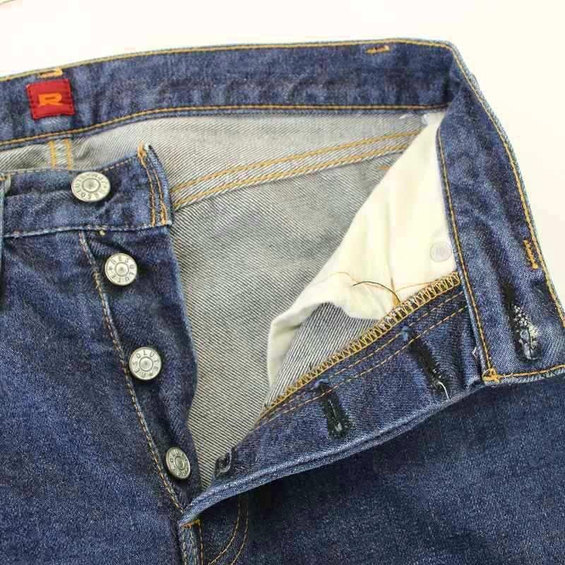 リゾルト RESOLUTE 710 デニムパンツ 赤耳 ジーンズ ボタンフライ 28