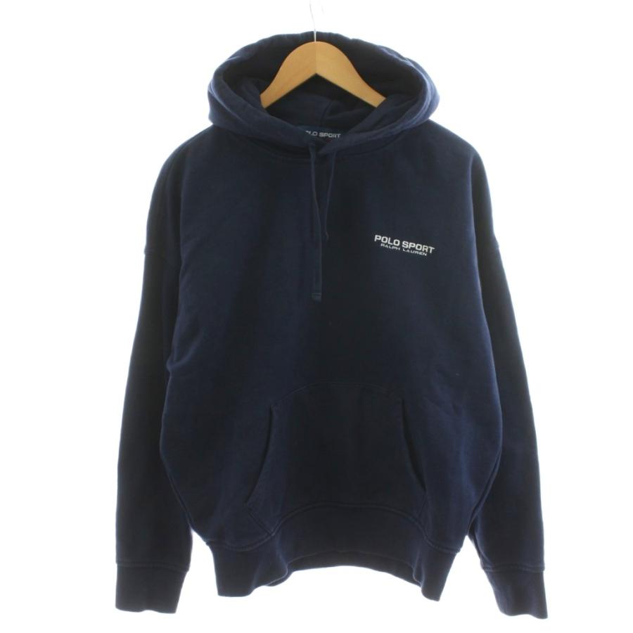 ポロスポーツ POLO SPORT パーカー プルオーバー ロゴ M 紺 ネイビー