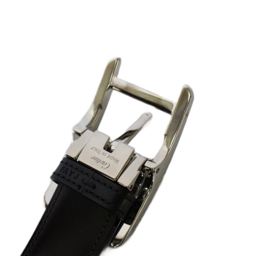 【新品　未使用】Cartier レザーベルト ブラック Cartier（カルティエ） タンク レザーベルト 革ベルト ブラック