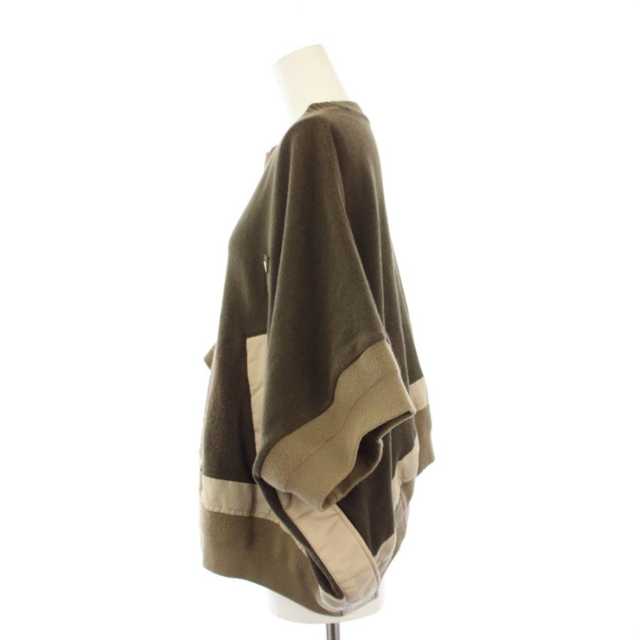 サカイ sacai Nylon Twill Mix Knit Pullover ナイロンツイル