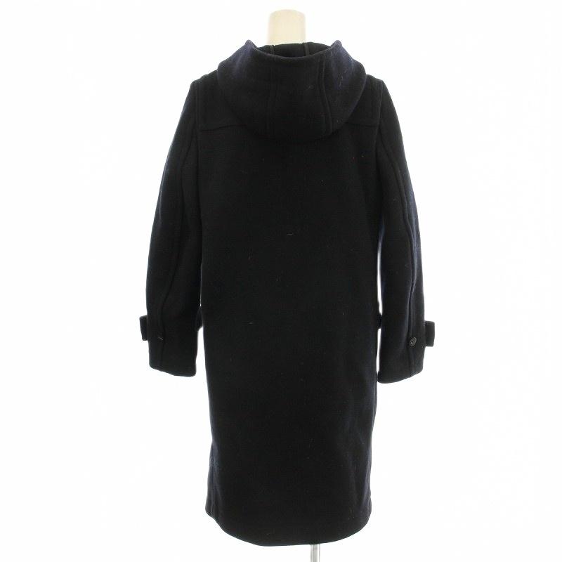 ハイク HYKE ダッフルコート ウール ロング 1 ネイビー 紺 /☆G