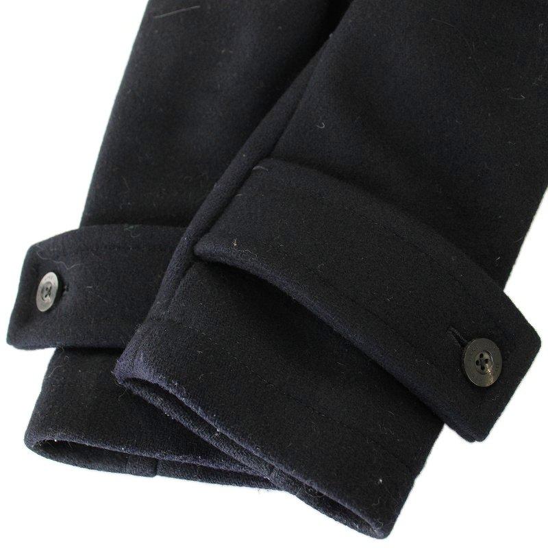 ハイク HYKE ダッフルコート ウール ロング 1 ネイビー 紺 /☆G