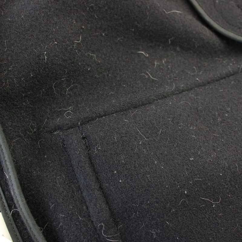 ハイク HYKE ダッフルコート ウール ロング 1 ネイビー 紺 /☆G