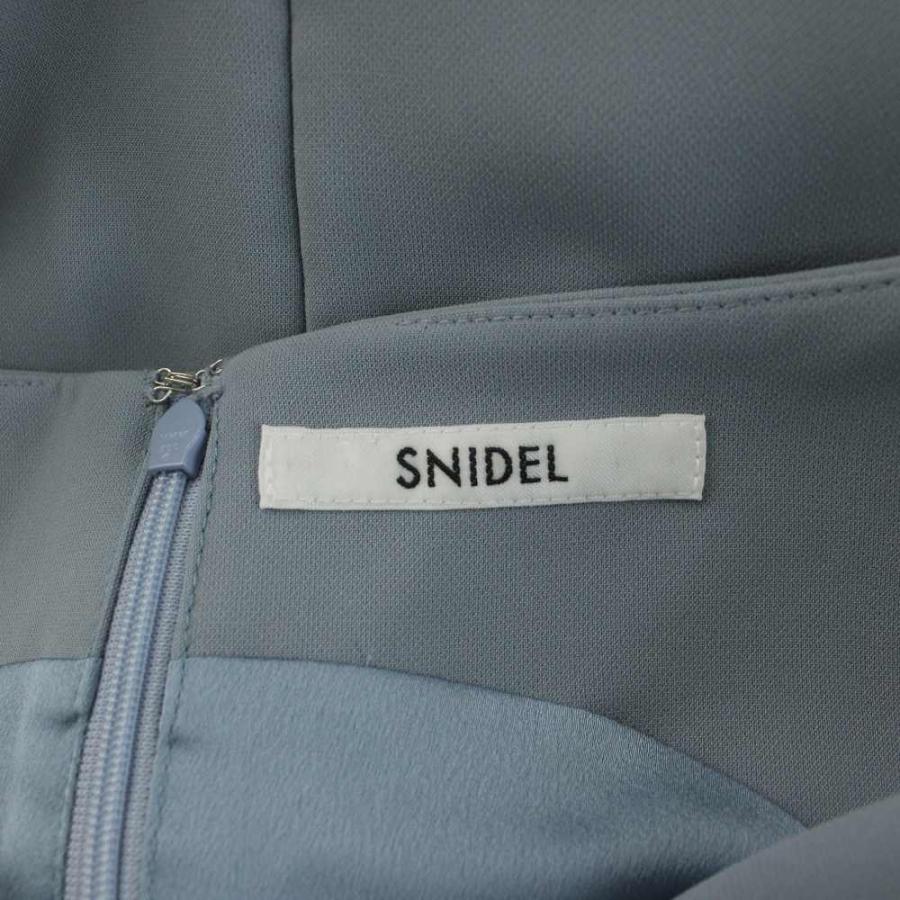 スナイデル SNIDEL 23AW ケープセットタイトドレス ワンピース マキシ ロング ノースリーブ 1 水色 ライトブルー SWFO234145 /AN55 | SNIDEL | 03