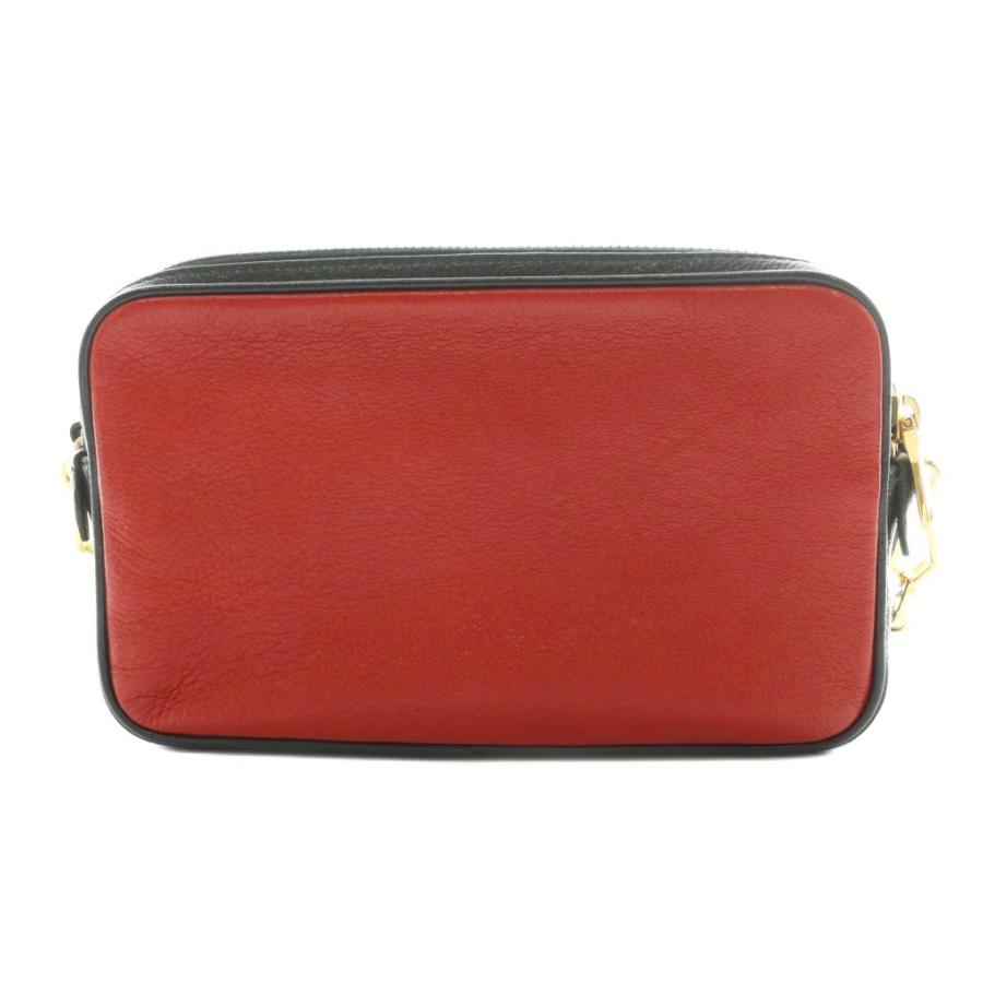 miu miu（ミュウミュウ） ショルダーバッグ レザー 赤 レッド 黒