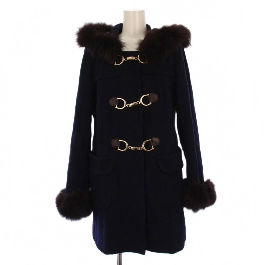 レッセパッセ LAISSE PASSE ダッフルコート ロング フード フォックス