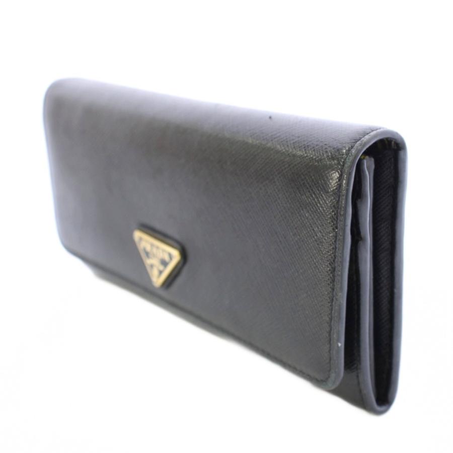美品 希少 PRADA ブラック レザー 長財布 バナナ柄 【公式通販】
