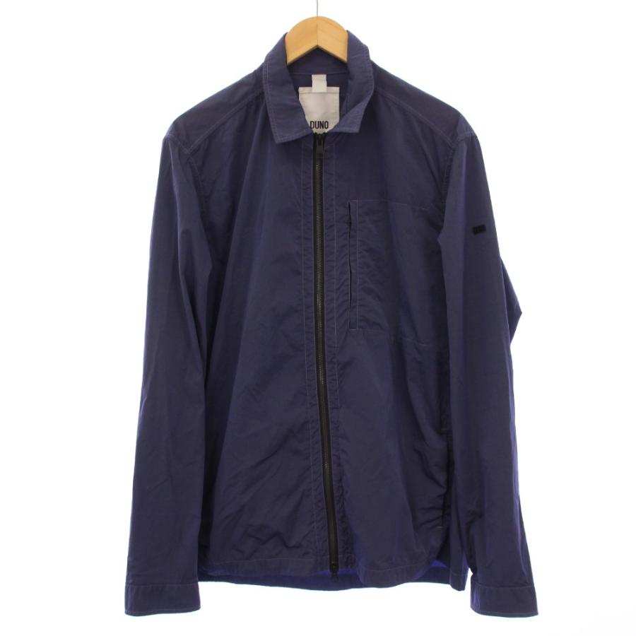 デュノ DUNO コーチジャケット ジップアップ ナイロン 52 紺 /KH  