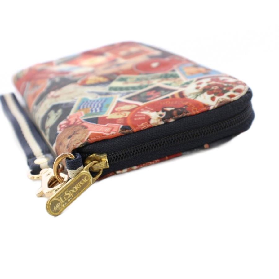 フルーツ柄 レスポートサック ラウンドファスナー長財布 ネイビー系統 新品未使用 LeSportsac（レスポートサック） LesportSAC PINK HOUSE 長財布