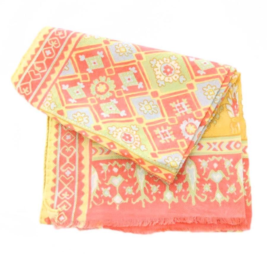 ETRO（エトロ） ストール フリンジ ペイズリー柄 ウール シルク混 総柄