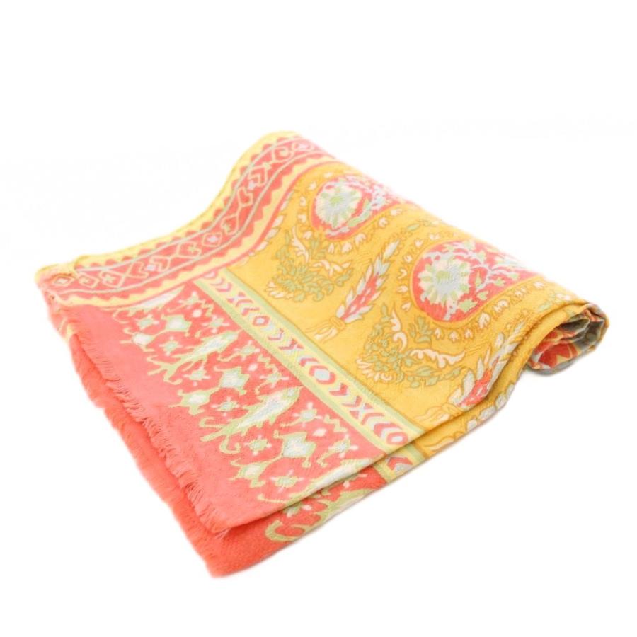ETRO（エトロ） ストール フリンジ ペイズリー柄 ウール シルク混 総柄