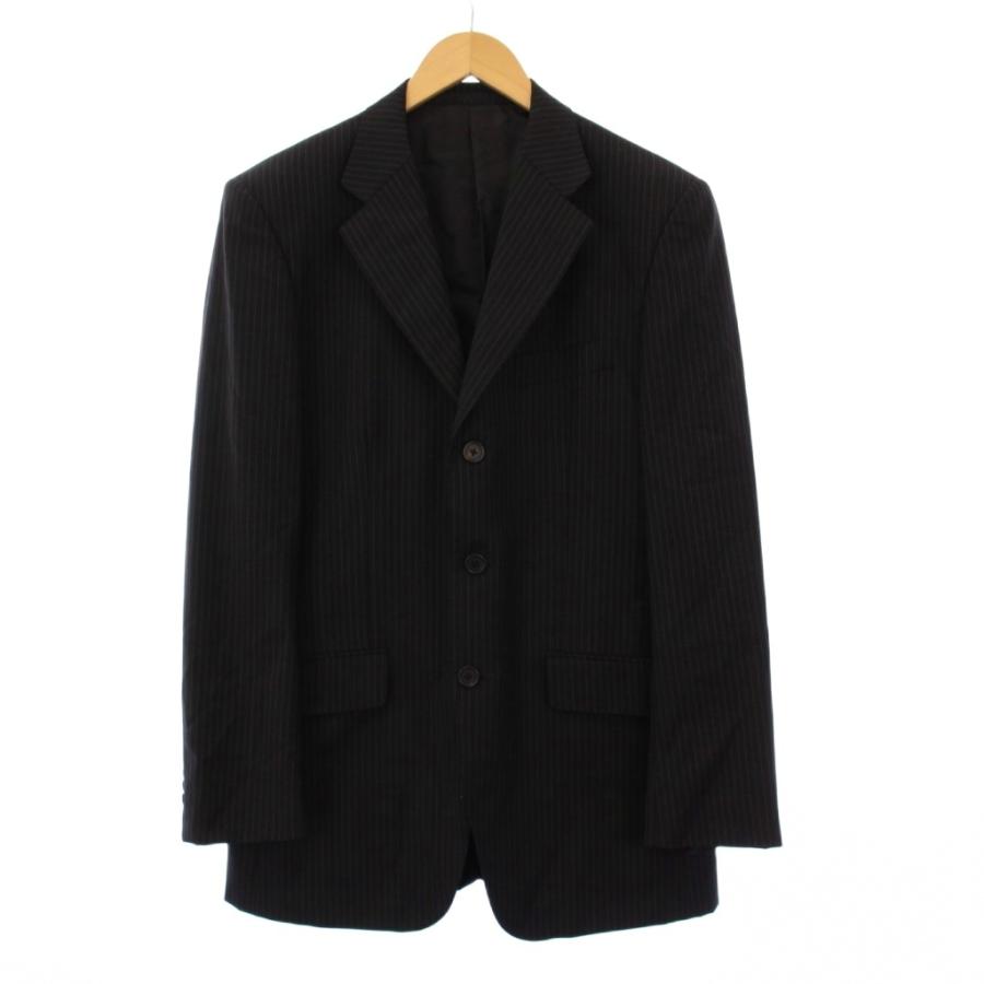 【美品】ポールスミス ロロピアーナ ジャケット 黒 ストライプ L Paul Smith（ポール・スミス） PAUL SMITH ING LORO PIANA テーラード
