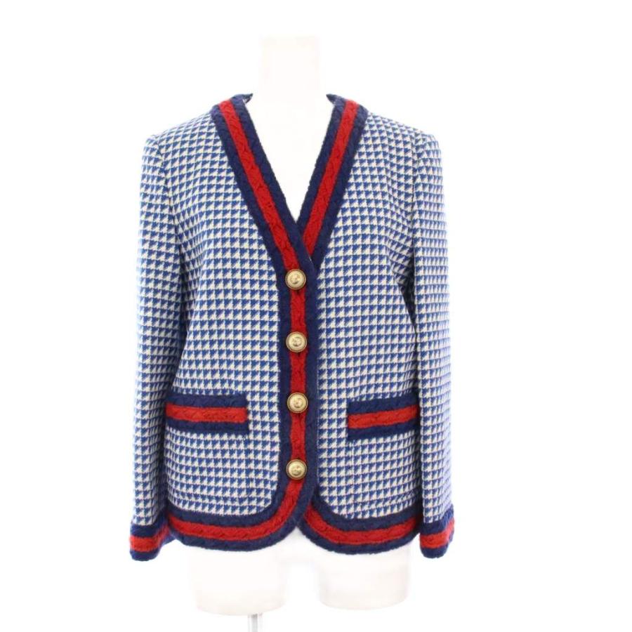 GUCCI（グッチ） スーツ ノーカラージャケット タイトスカート 千鳥格