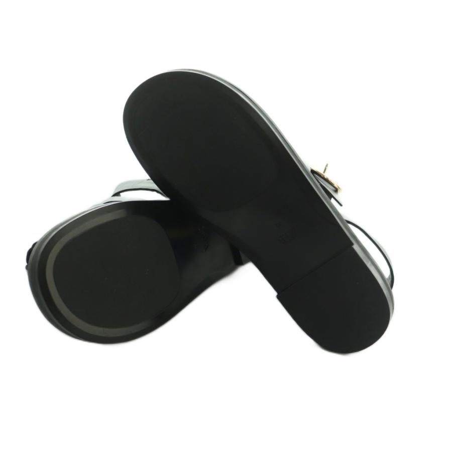 ZARA（ザラ） グルカサンダル レザー 35 22.5cm 黒 /MI レディース