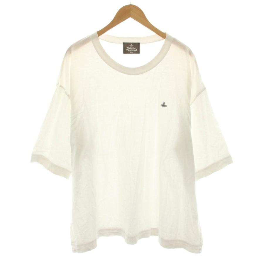 ［タグ付］ヴィヴィアンウエストウッド カットソー オーブ刺繍 Lサイズ Vivienne Westwood MAN ヴィヴィアンウエストウッドマン Tシャツ