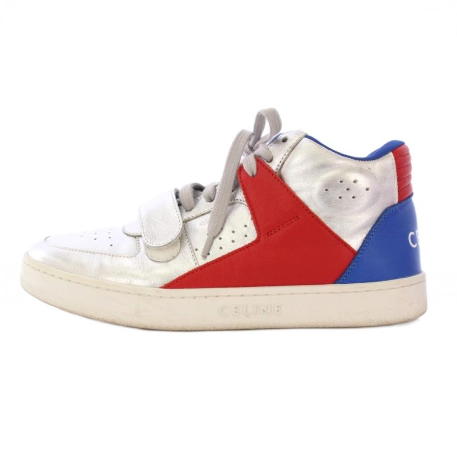 CELINE Hedi Simane ベルクロストラップ ハイカット スニーカー CELINE