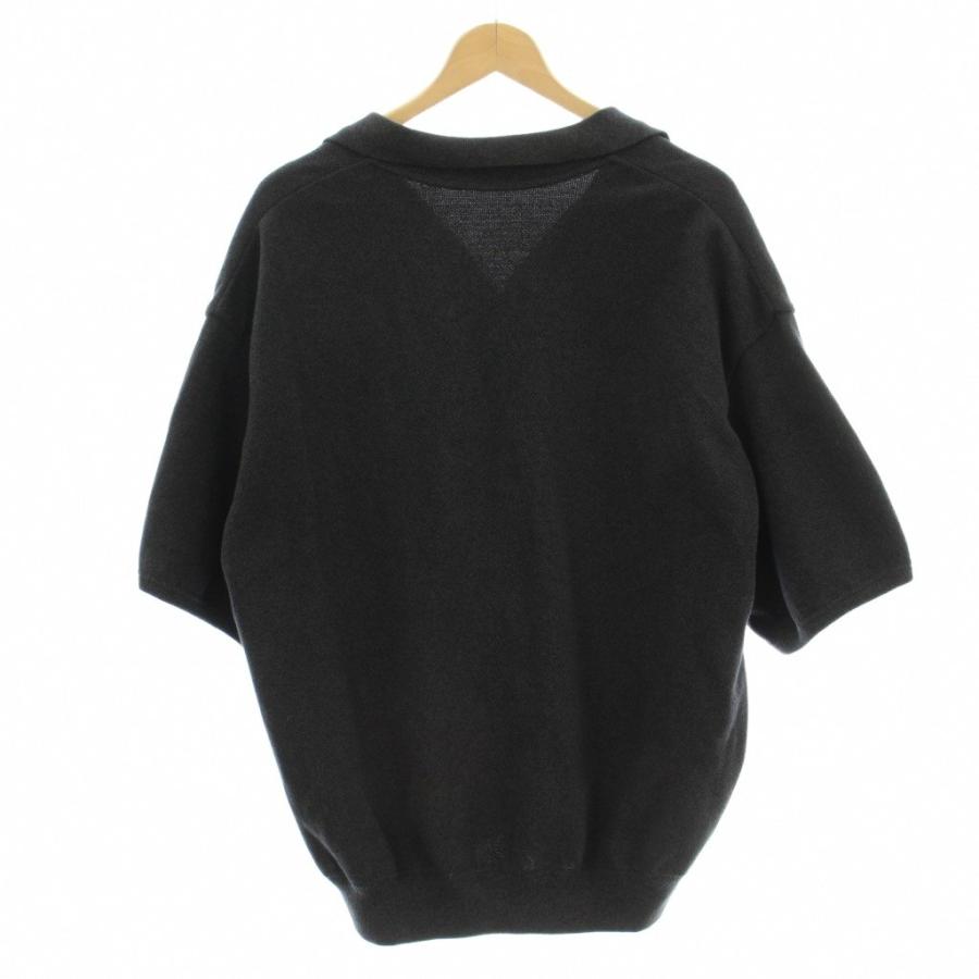 【crepuscule】コットンカシミヤニットポロシャツ　サイズ1 crepuscule コットンカシミヤニットポロシャツ crepuscule ニットポロ