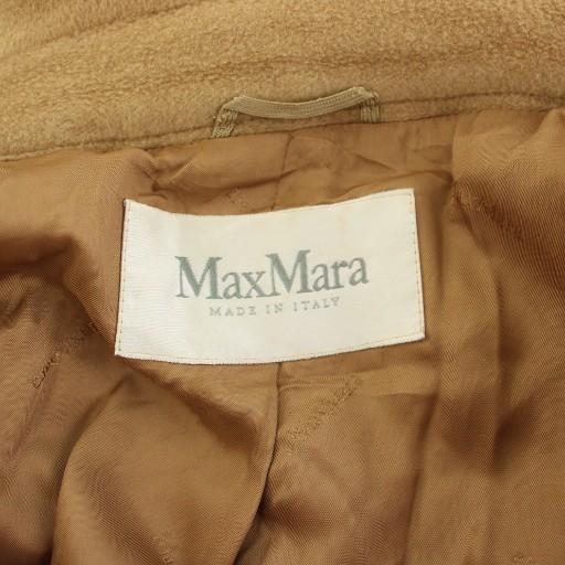 マックスマーラ MAX MARA チェスターコート ダブルブレストンコート アウター ウール カシミヤ混 40 茶 ブラウン /YT レディース_4