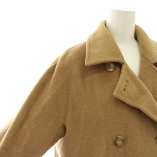 マックスマーラ MAX MARA チェスターコート ダブルブレストンコート アウター ウール カシミヤ混 40 茶 ブラウン /YT レディース_5
