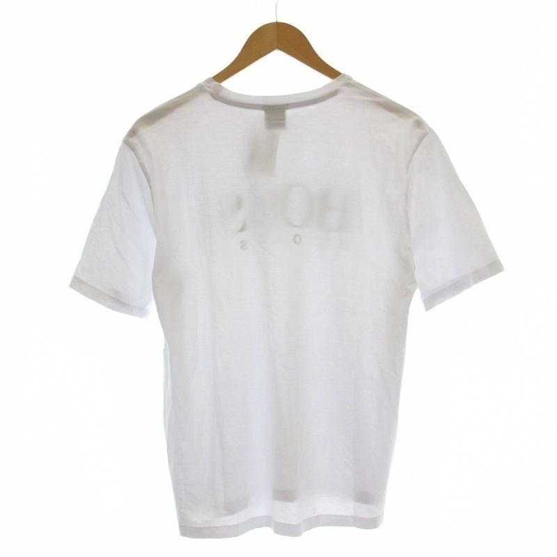ヒューゴボス HUGO BOSS ロゴ Tシャツ 半袖 カットソー M 白 ホワイト