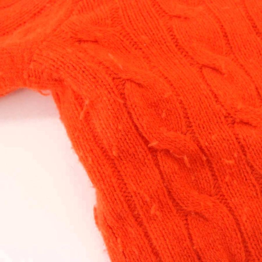 2023年モデル✨ポロラルフローレン ケーブルニットオレンジ ポニー　カシミヤ混 ケーブルニット ウールカシミヤ セーター