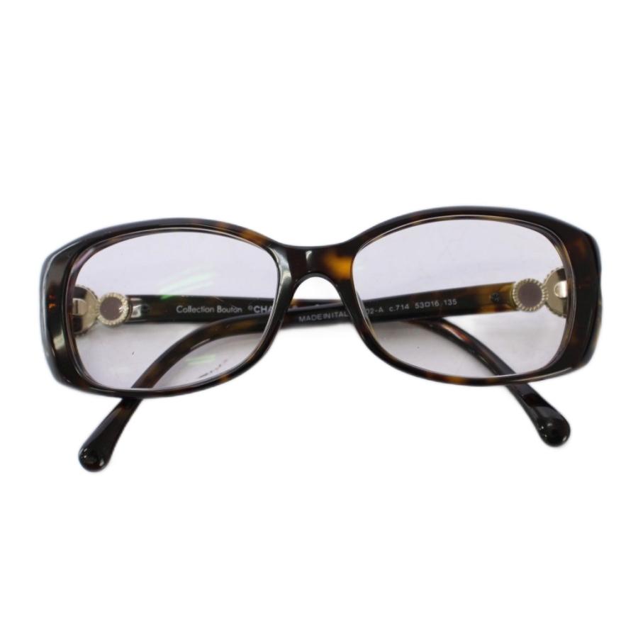 CHANEL（シャネル） ココマーク サングラス べっ甲柄 53□16 135 茶