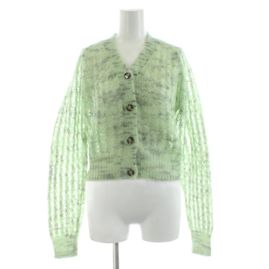 アクネ ストゥディオズ モヘヤブレンド ニット クロップドカーディガン  