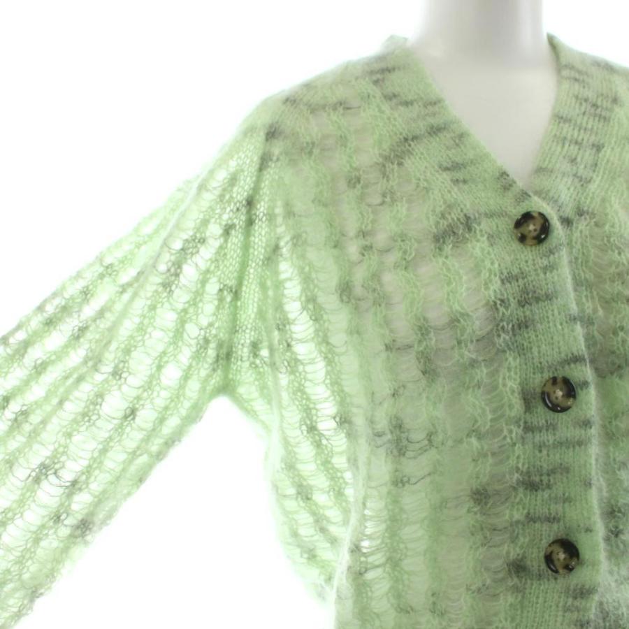 アクネ ストゥディオズ モヘヤブレンド ニット クロップドカーディガン  