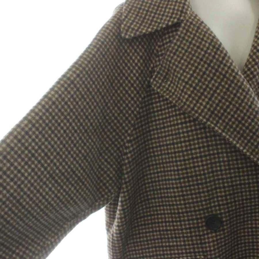 ミラオーウェン Mila Owen 23AW 衿ストラップハーフ丈リバーPコート