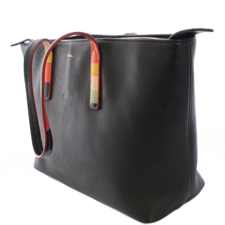 美品Paul Smith 黒 レザートートバッグ Paul Smith（ポール・スミス） 未使用 トートバッグ レディース