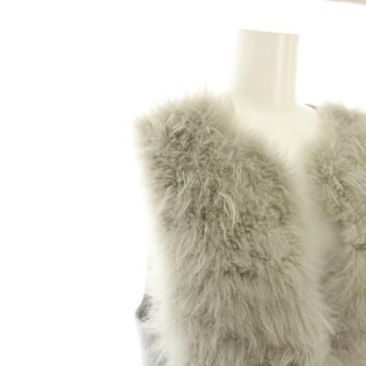 アナイ ANAYI カシミヤムートンリバージレ ファーベスト アウター 前