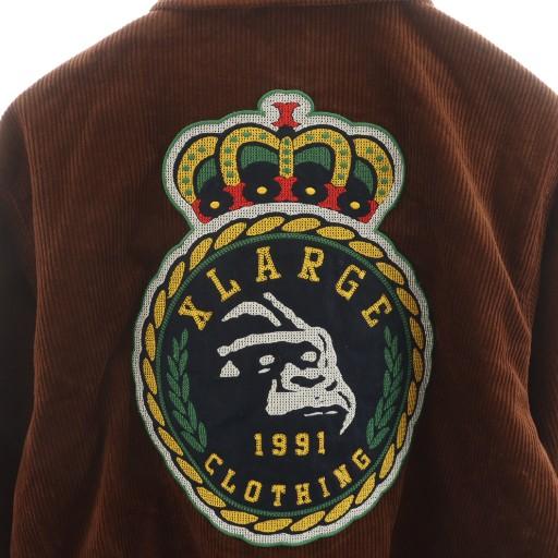 エクストララージ　コーデュロイ　ジャケットM 茶　XLARGE　背面ロゴ エクストララージ コーデュロイ ジャケットM 茶 XLARGE 背面ロゴ