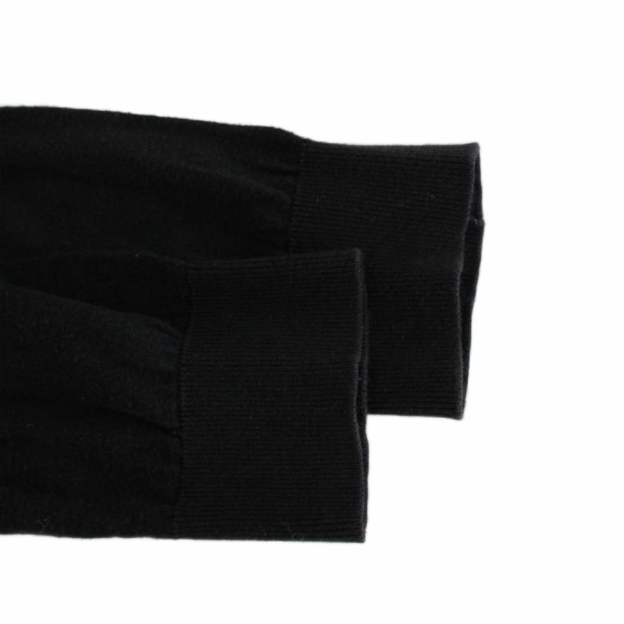 ジョンスメドレー JOHN SMEDLEY カーディガン ニット S 黒 ブラック V