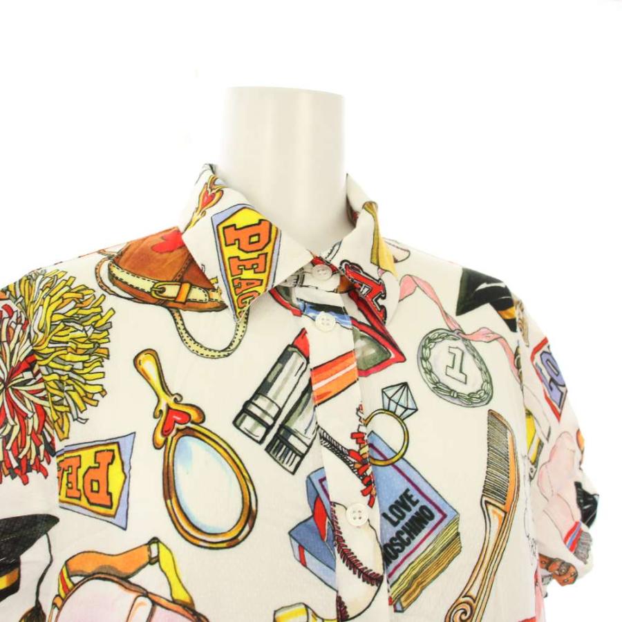 未使用品 ラブモスキーノ LOVE MOSCHINO タグ付き シャツワンピース