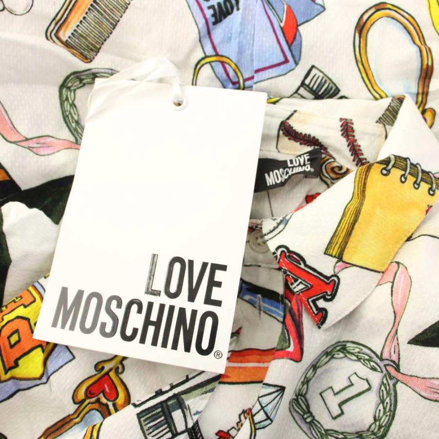 未使用品 ラブモスキーノ LOVE MOSCHINO タグ付き シャツワンピース
