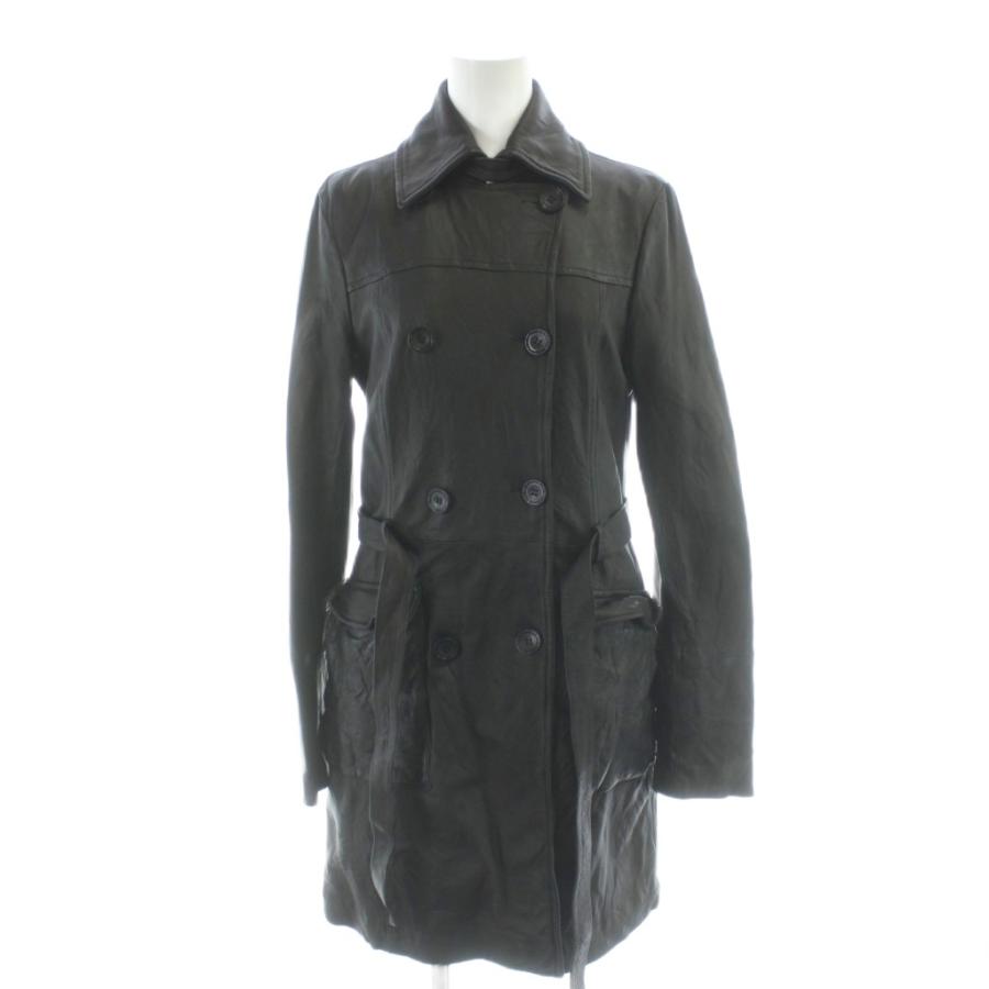 PATRIZIA PEPE コート イタリア製 パトリツィアペペ PATRIZIA PEPE シープレザー コート 40 黒 /AP