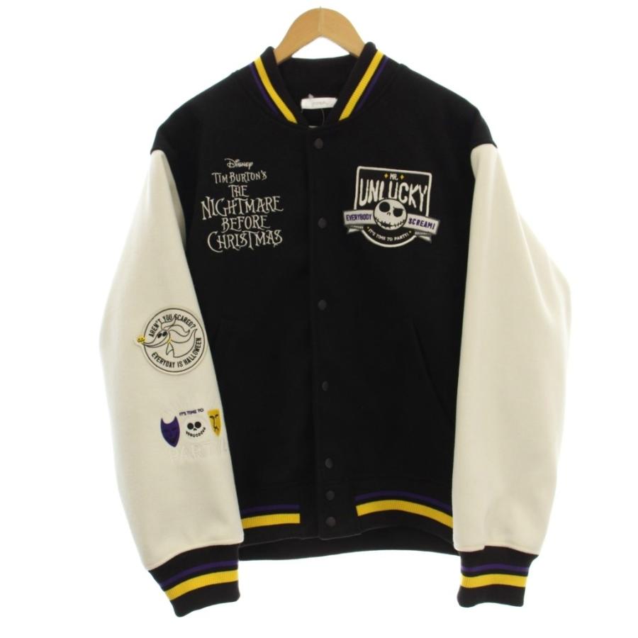グラニフ graniph ナイトメア ディズニー スタジアムジャンパー 中綿